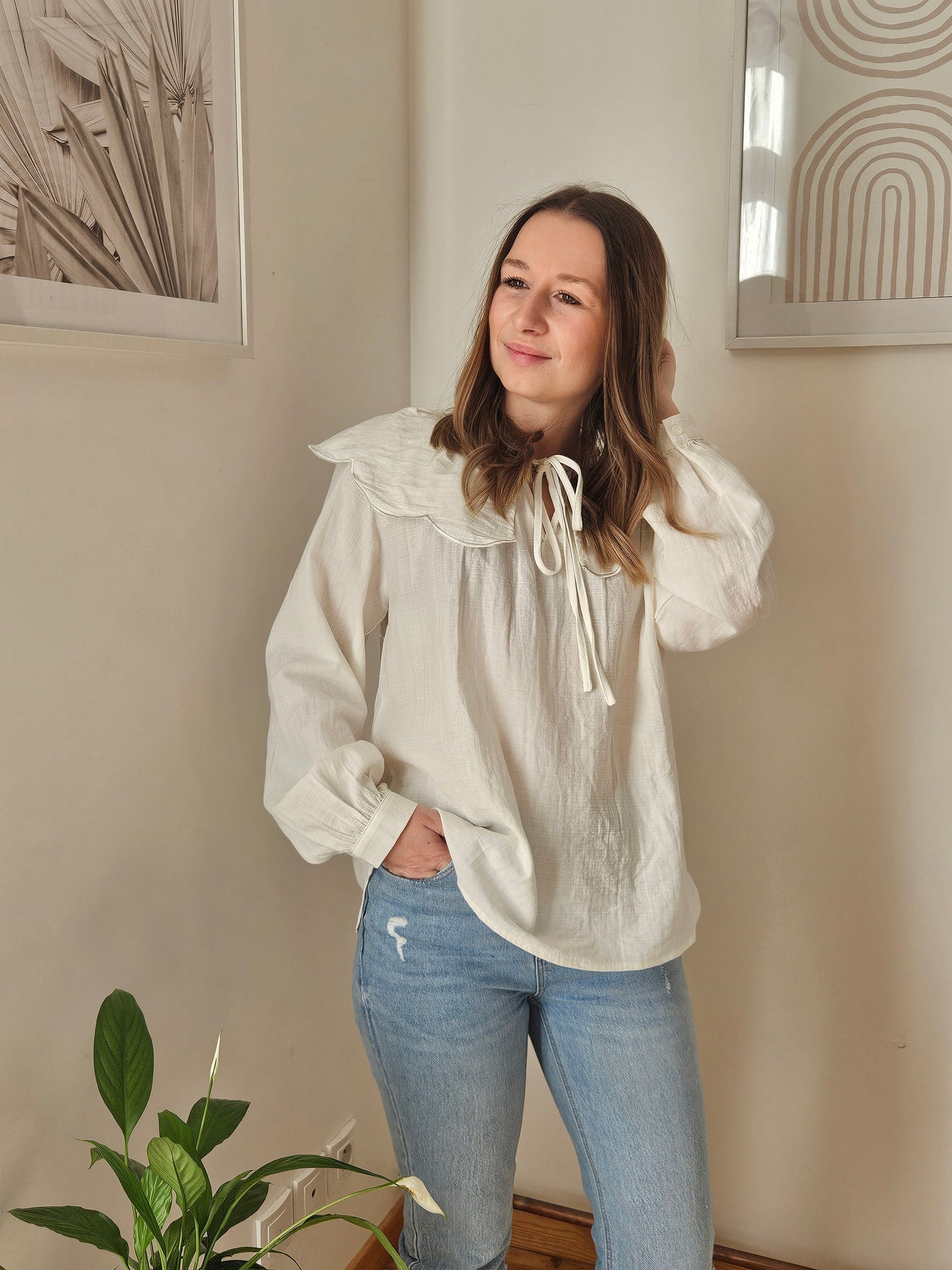 Blouse à Volant