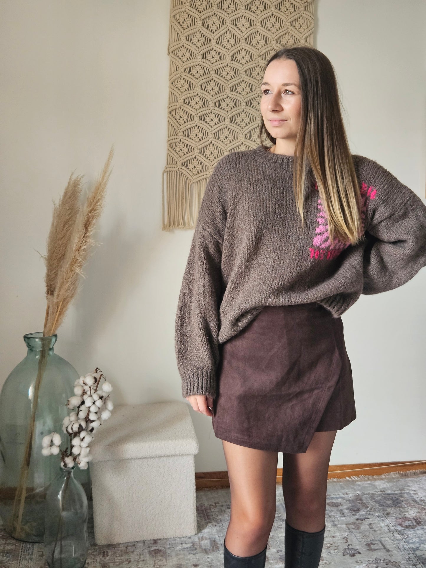 Jupe-short chocolat