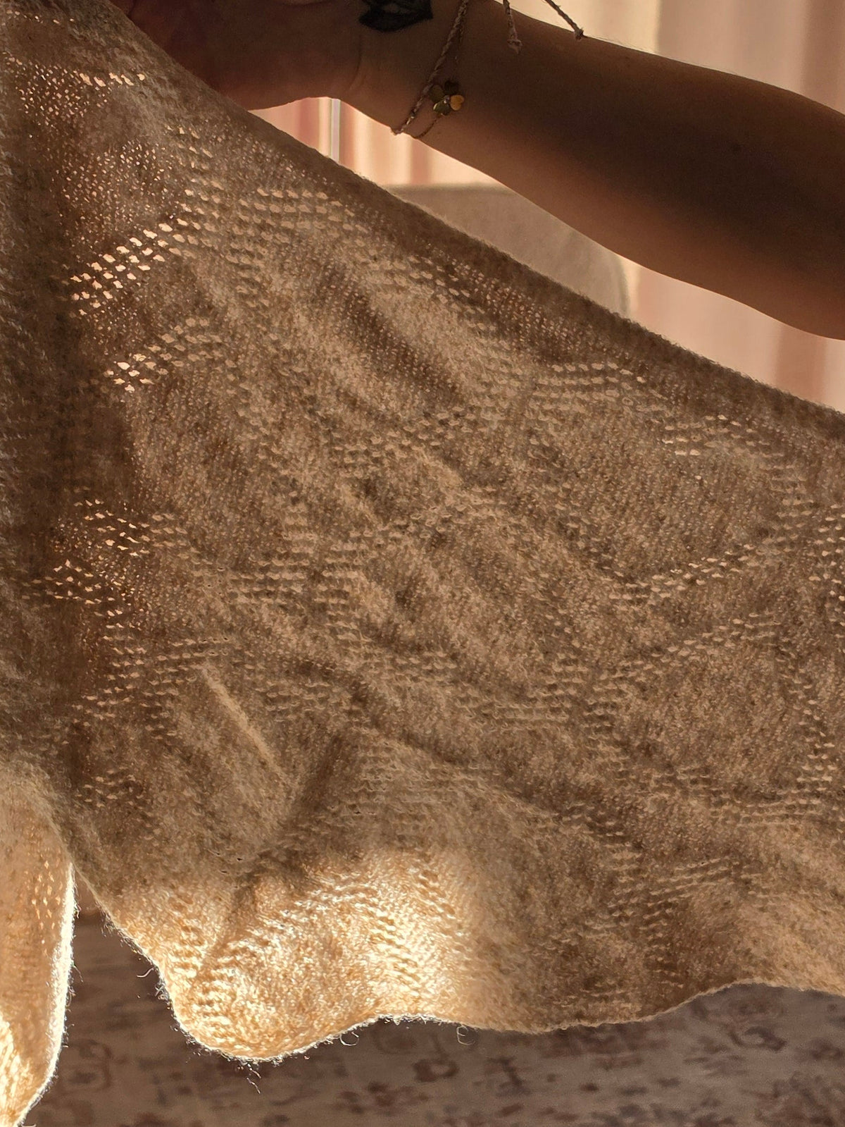 Foulard maille - cœur