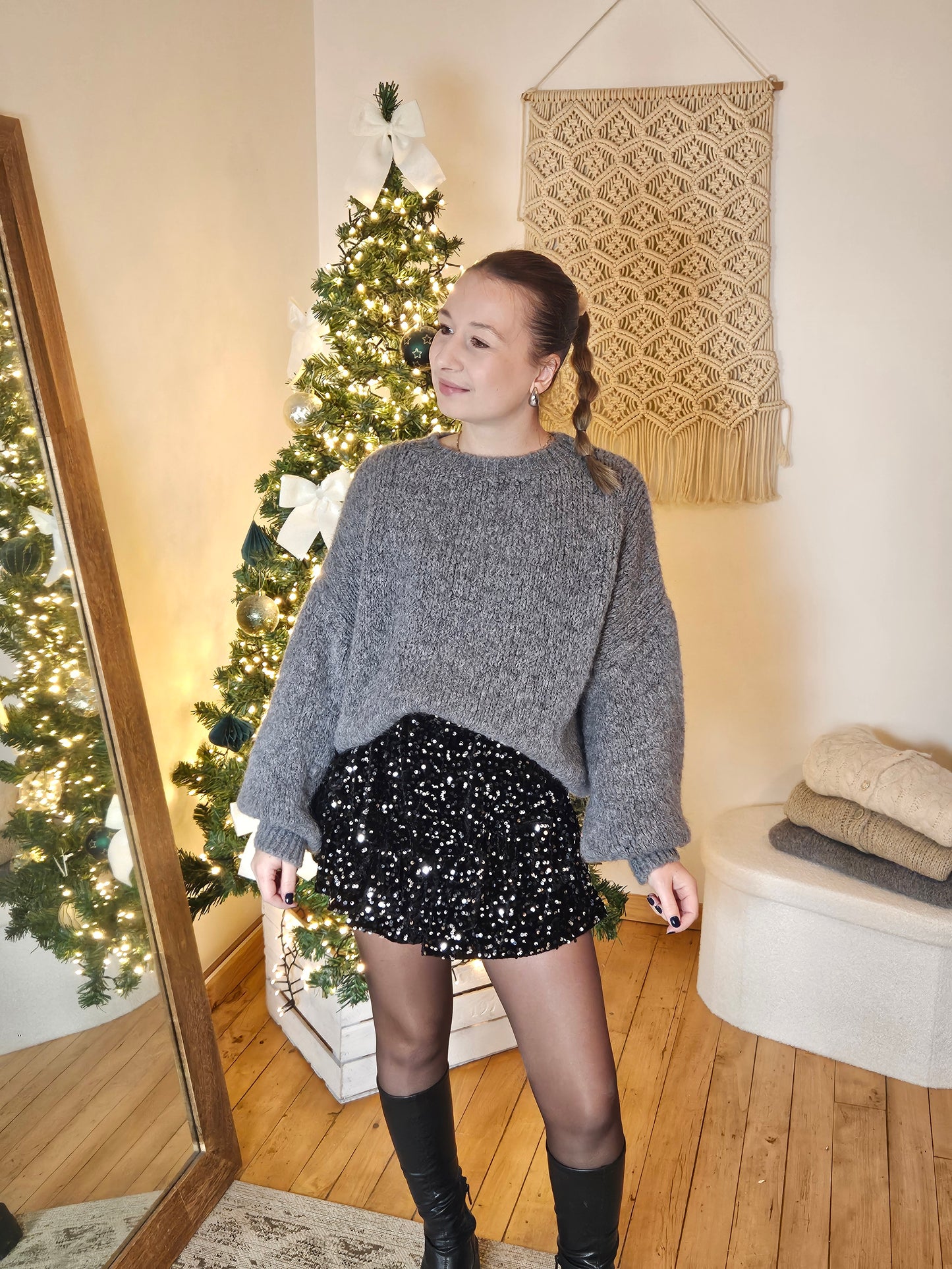 Jupe-short sequins - Violette concept store