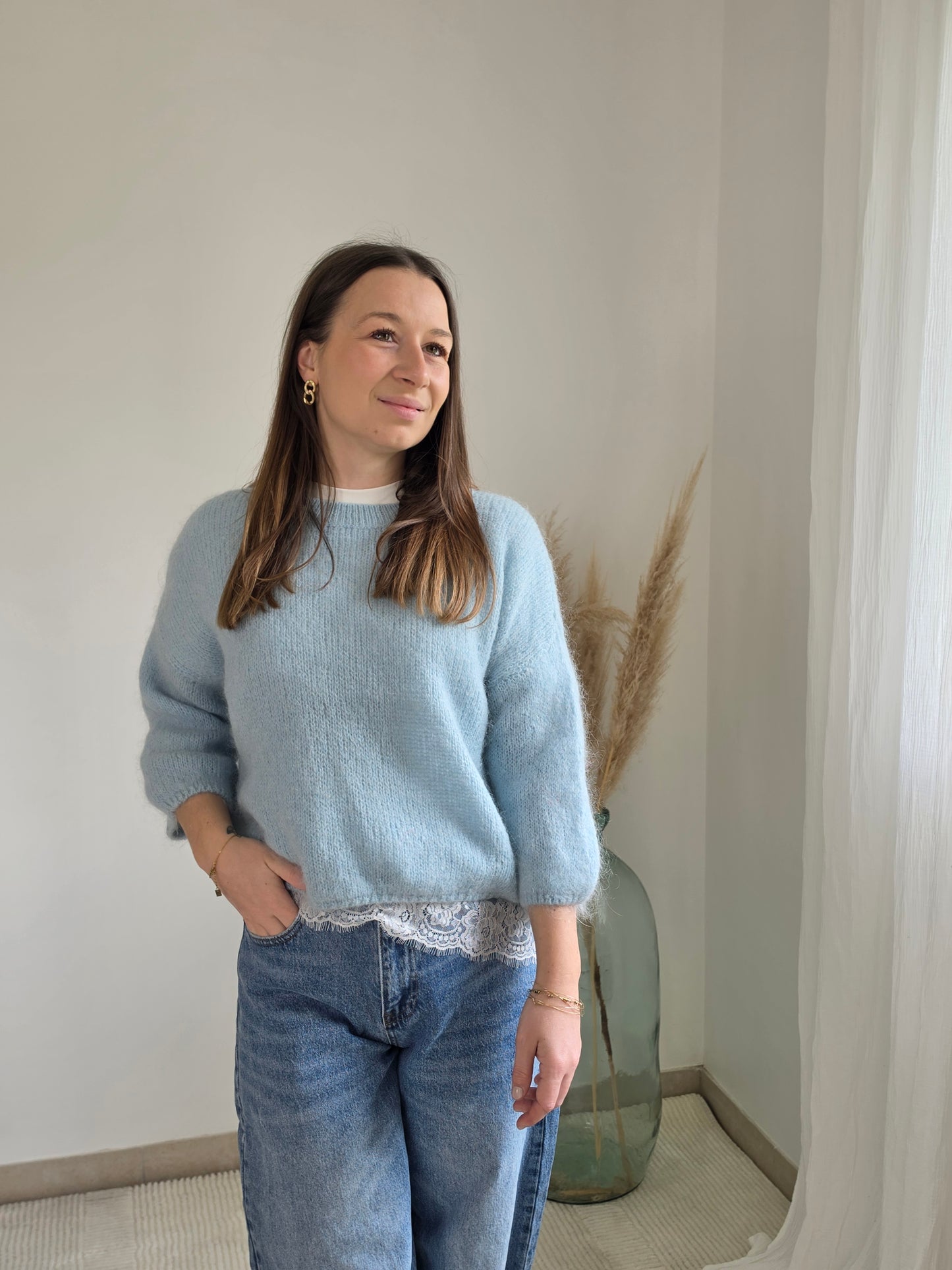 Pull bleu ciel - Violette concept store