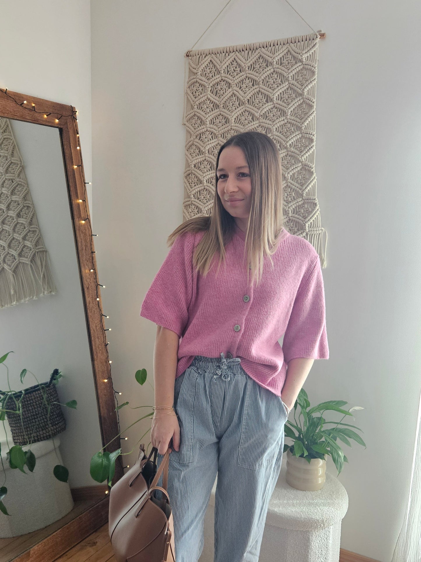 Gilet rose fuchsia