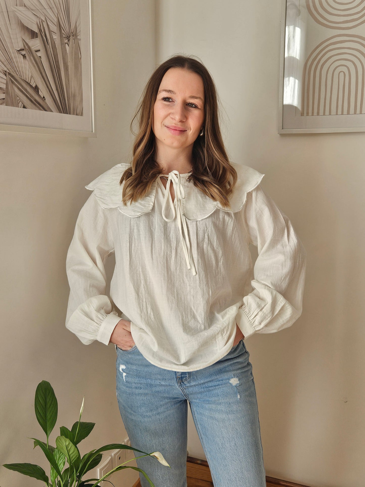 Blouse à Volant