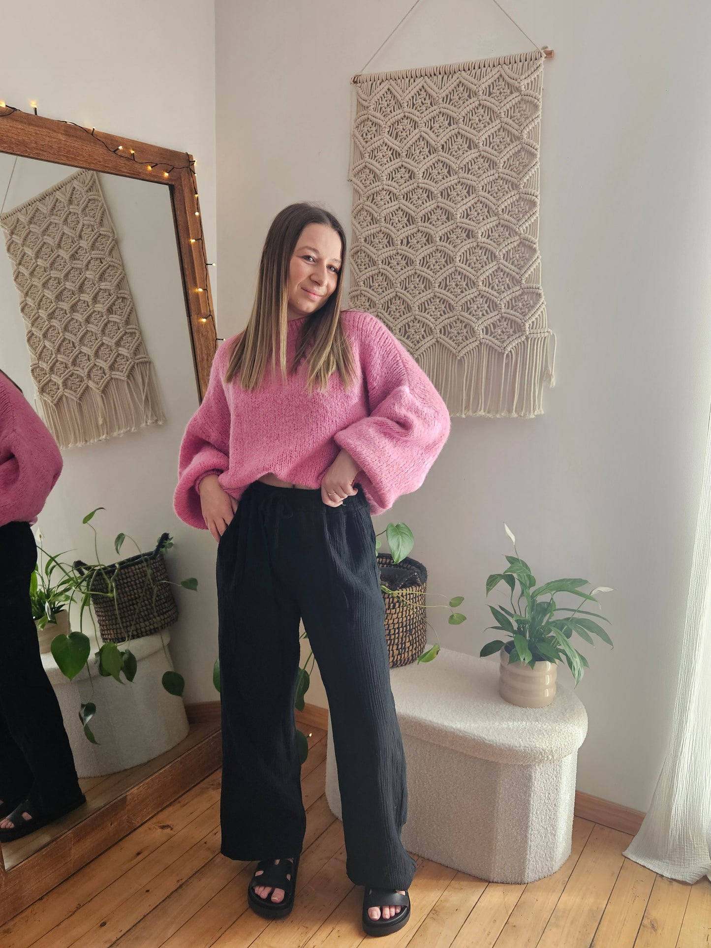 Pull rose fuchsia