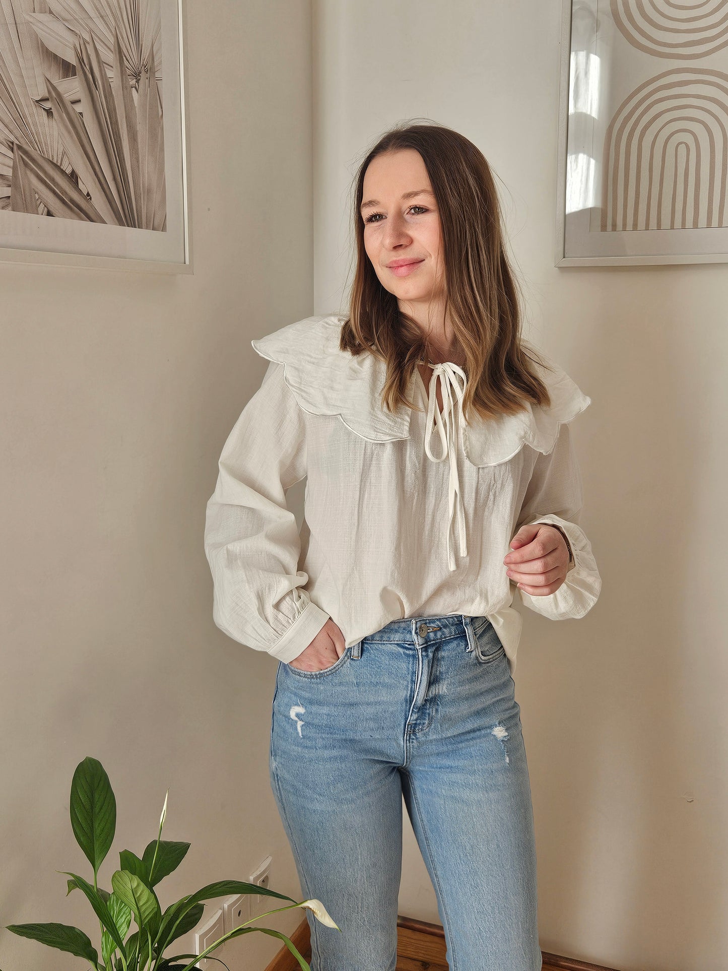 Blouse à Volant