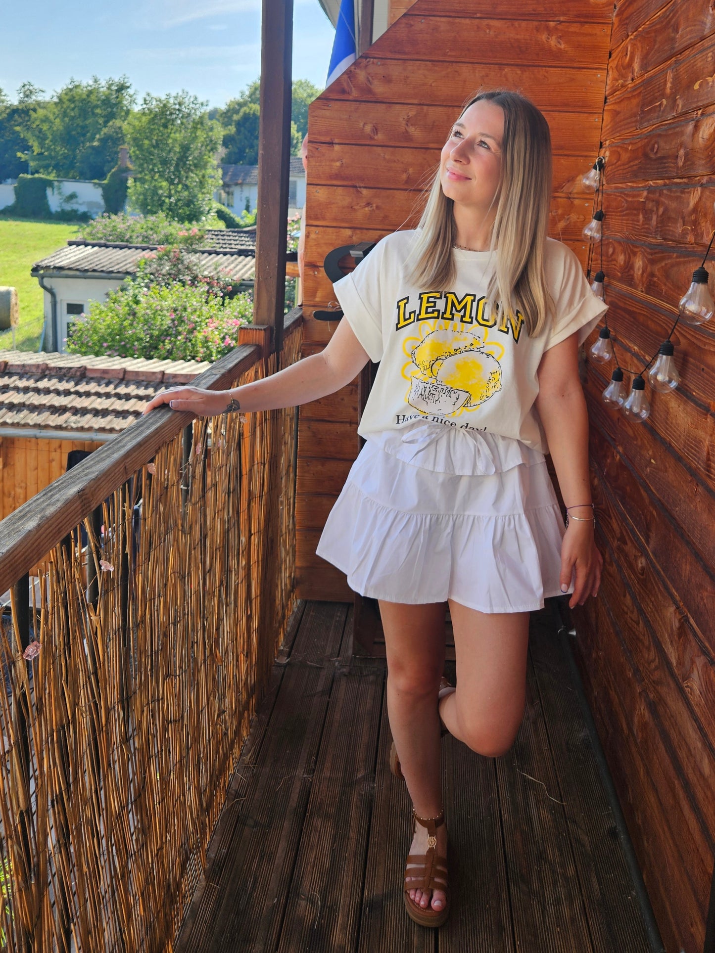 Jupe-short blanche - Violette concept store