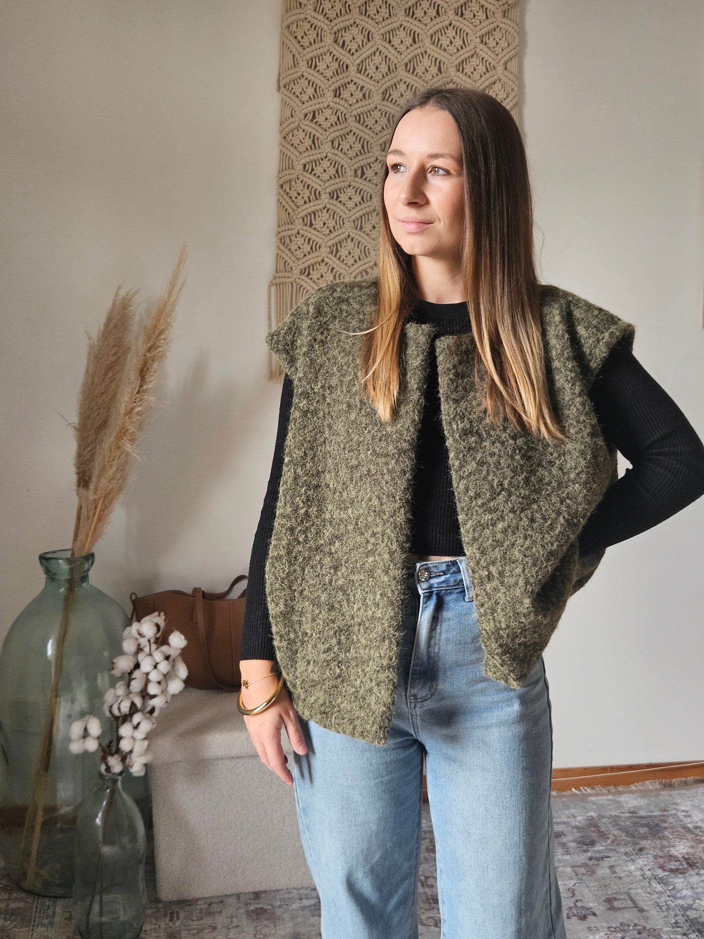 Veste sans manche kaki