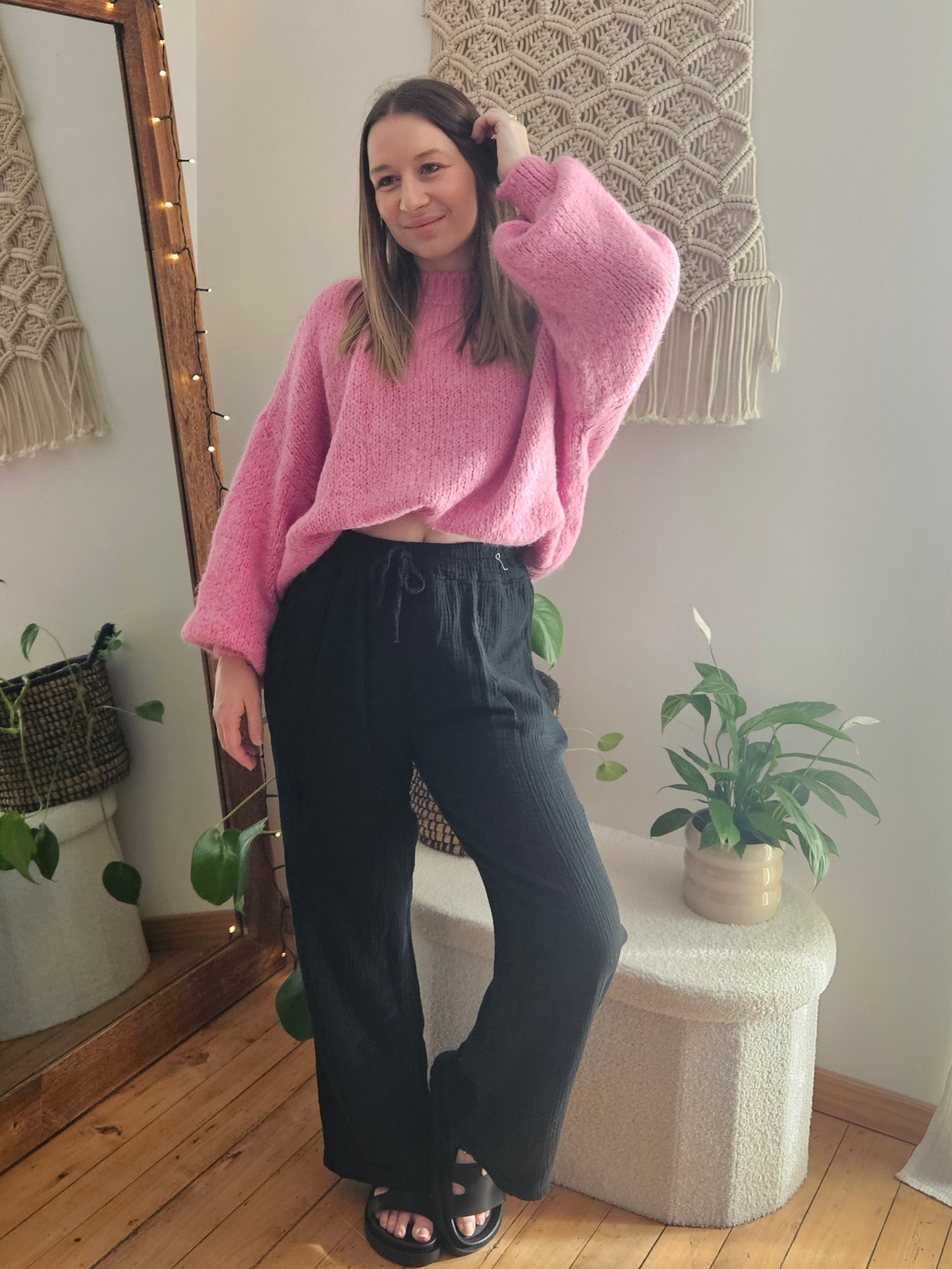 Pull rose fuchsia
