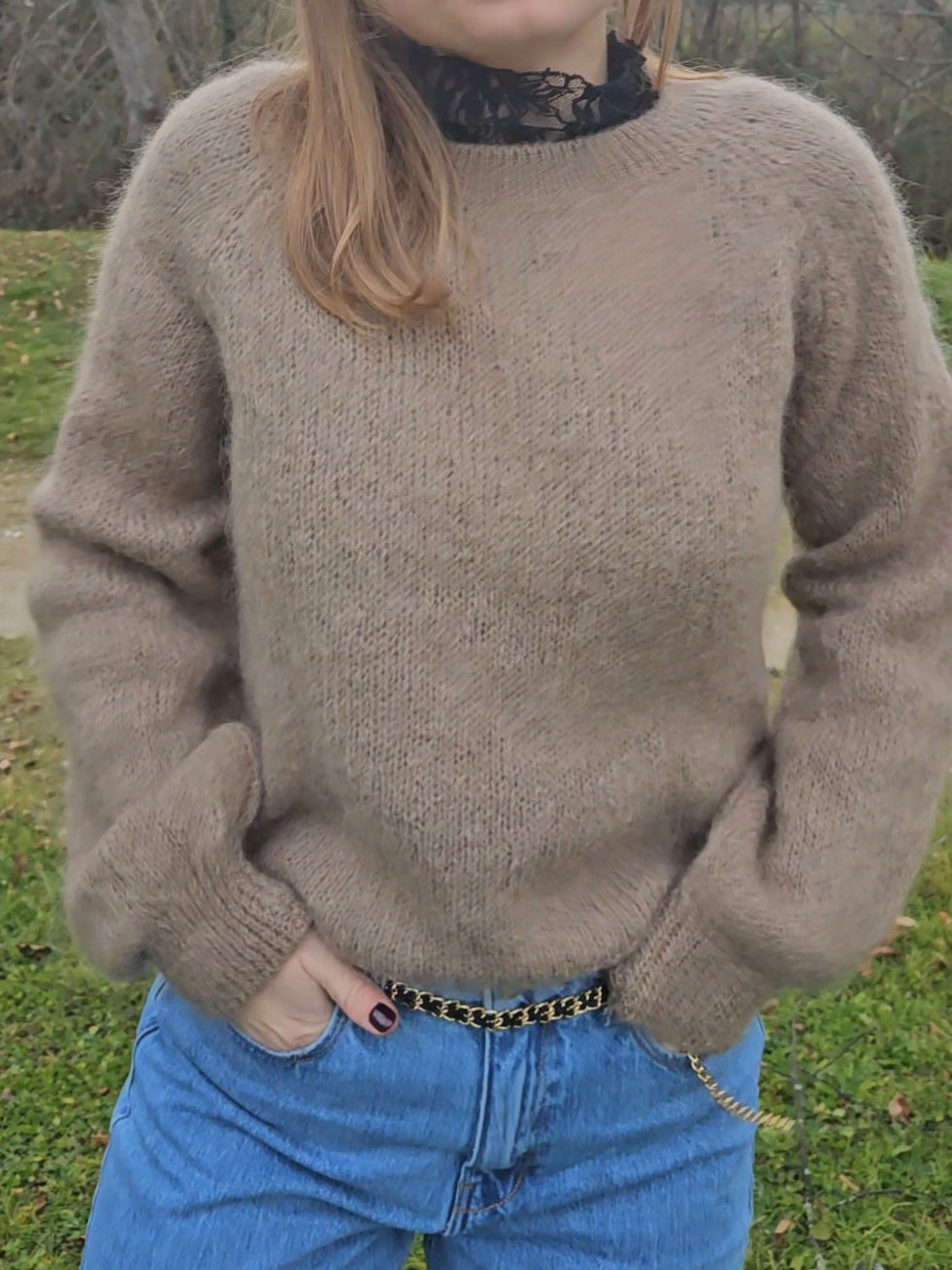 Pull en Mohair - Beige