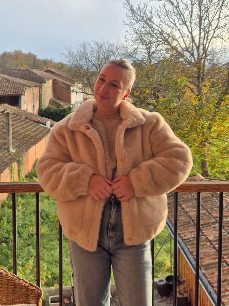 Veste fausse fourrure - Violette concept store