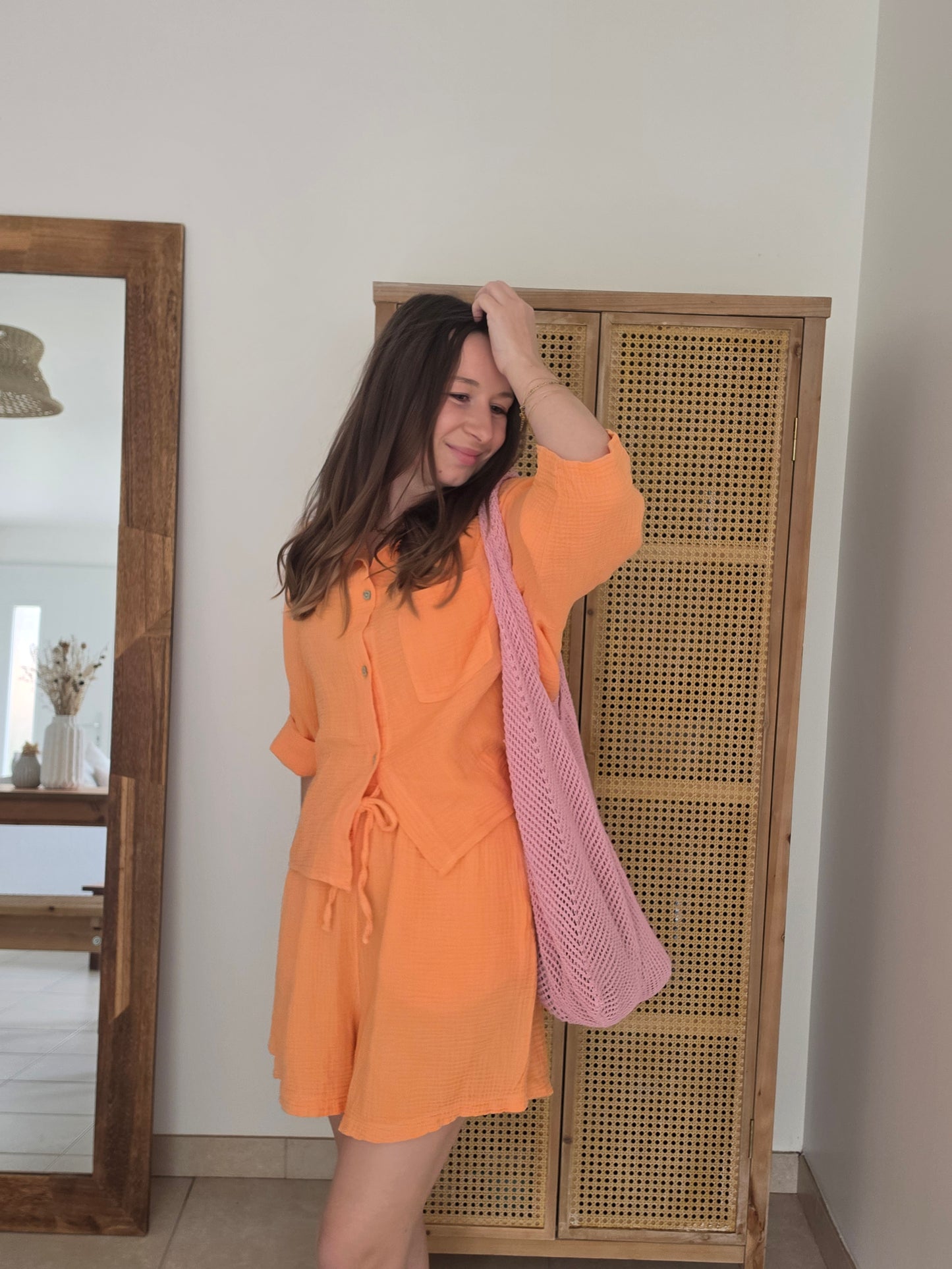 Short - Pêche 🍑 - Violette concept store
