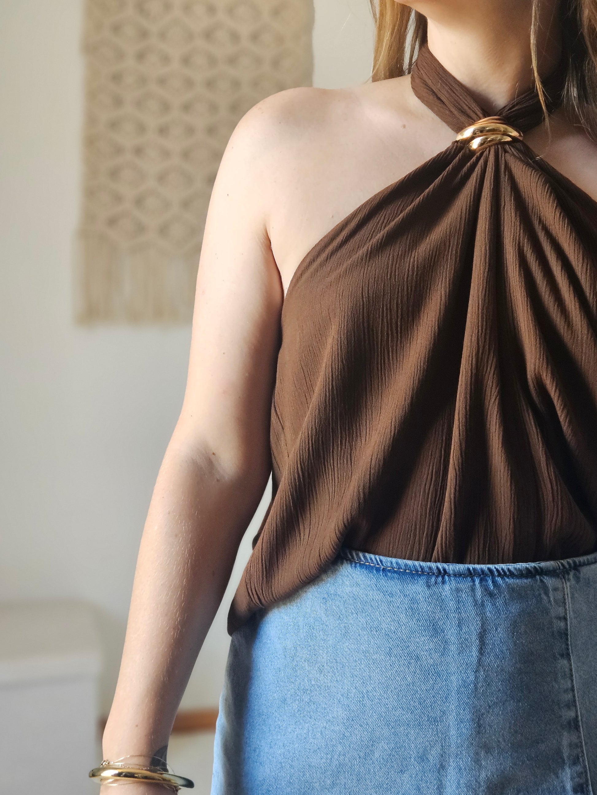 Top Dos-nu Marron - Violette concept store