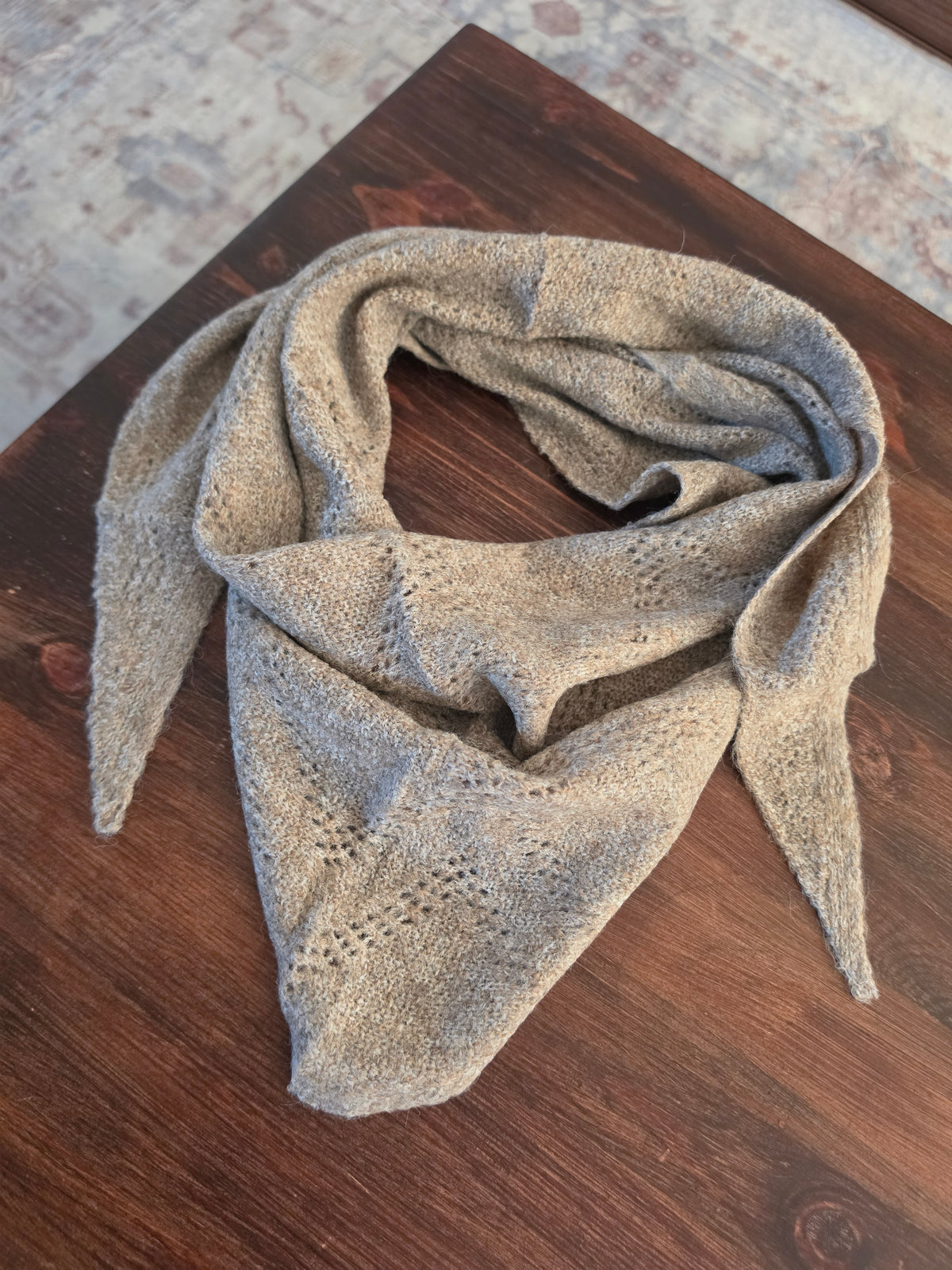 Foulard maille - cœur