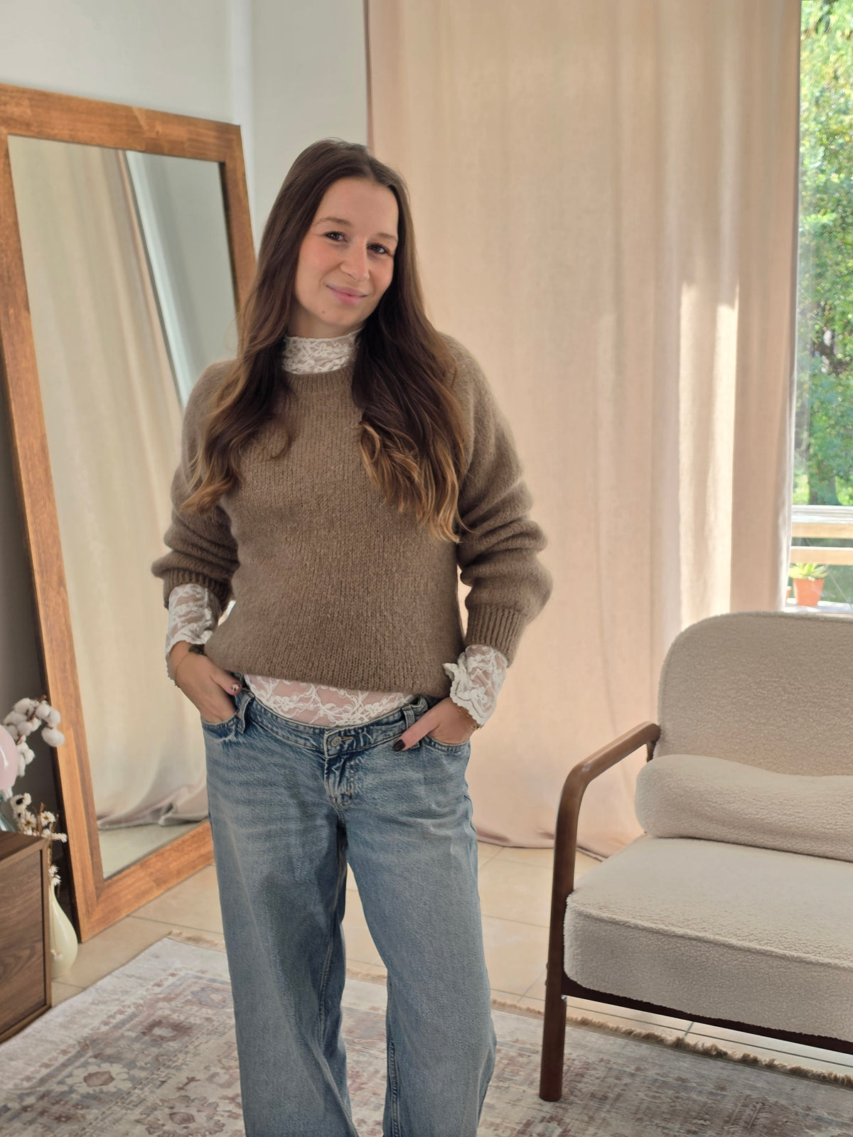 Pull en Mohair - Beige