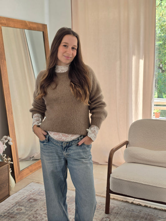 Pull en Mohair - Beige - Violette concept store