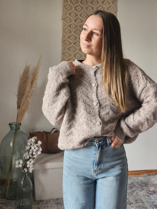 Gilet marron clair