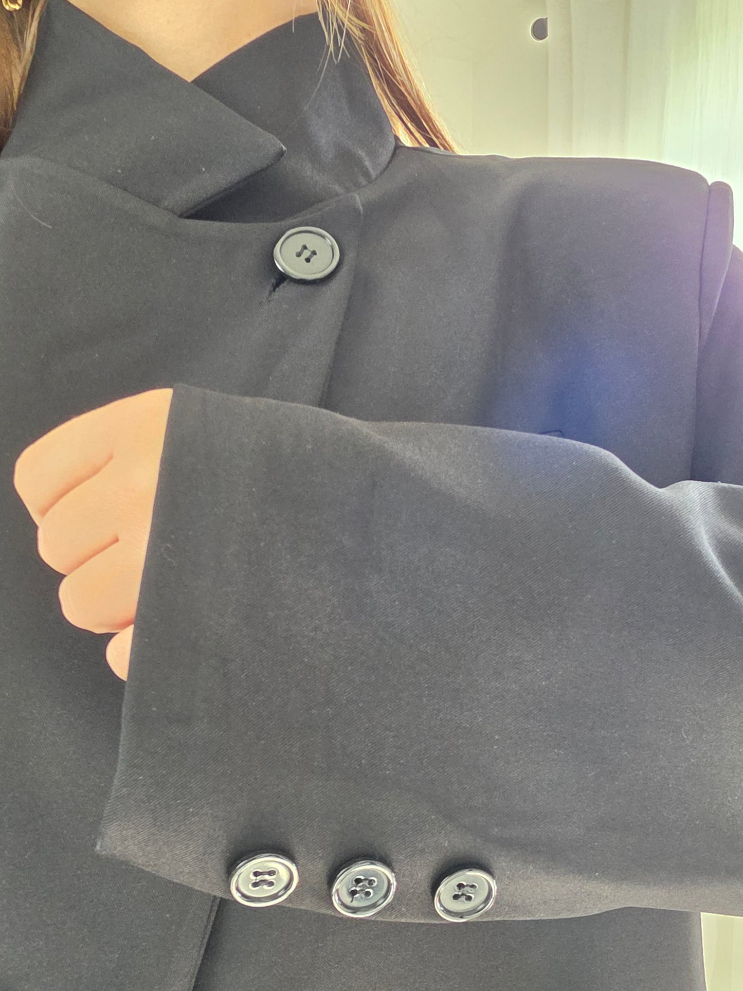 Blazer oversize croisé - Noir - Violette concept store