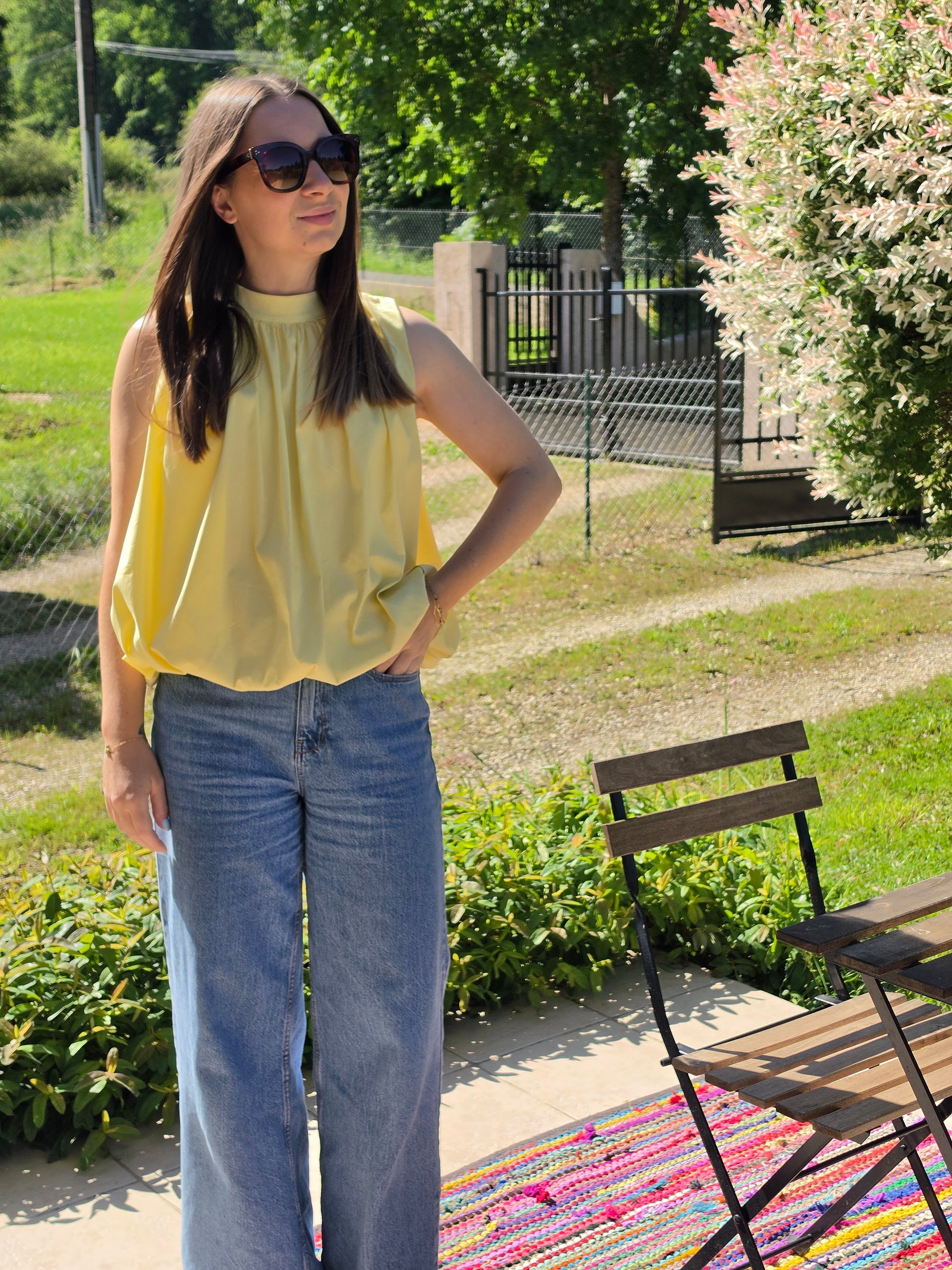 Top ballon jaune - Violette concept store