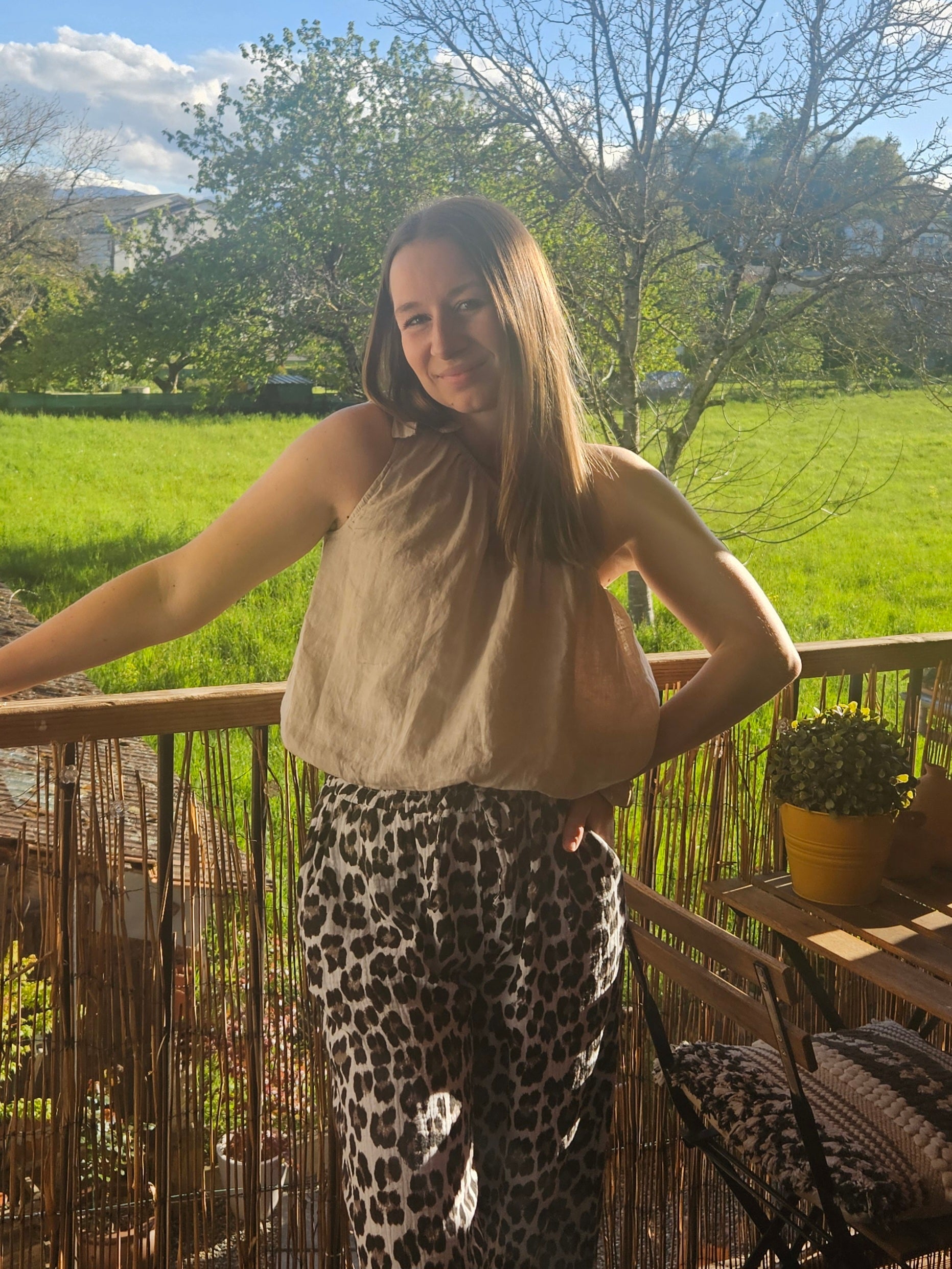 Top asymétrique en lin - Violette concept store