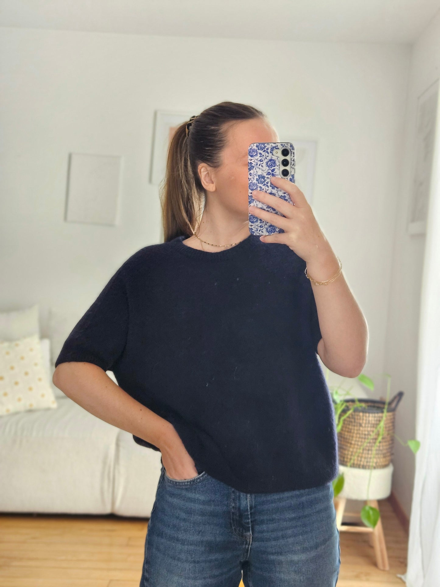 Pull bleu marine