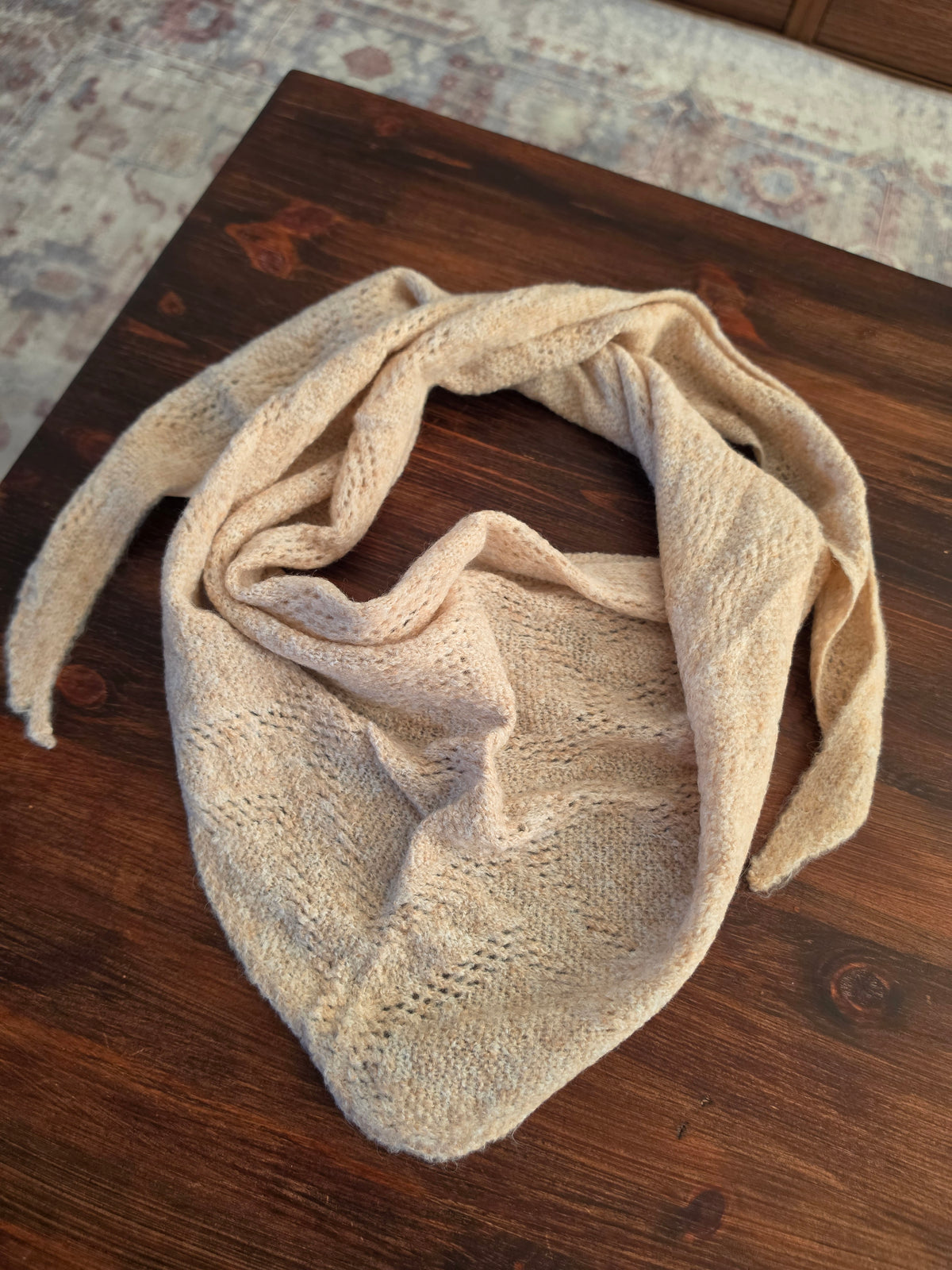 Foulard maille - cœur