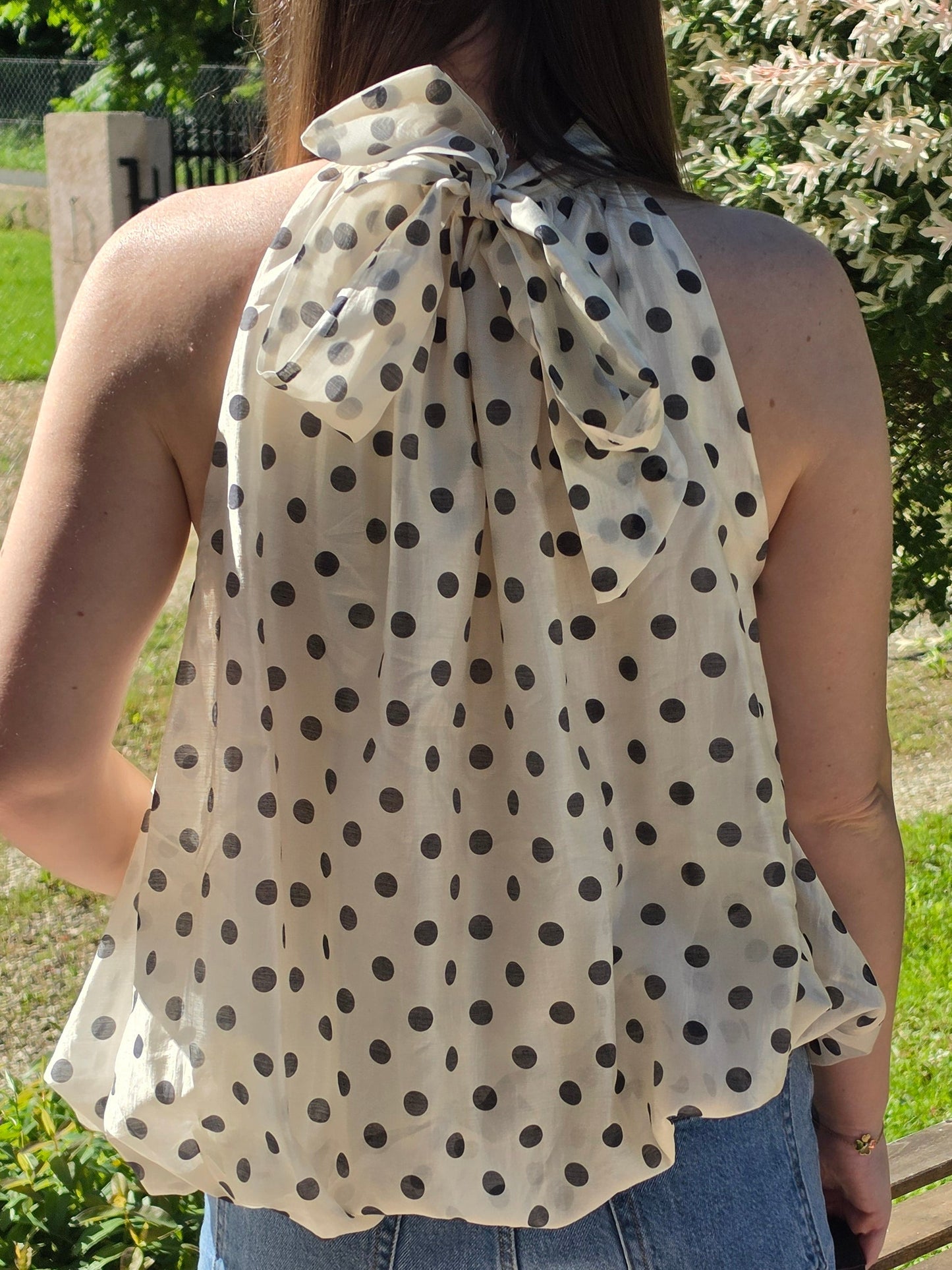 Top ballon à pois - Violette concept store