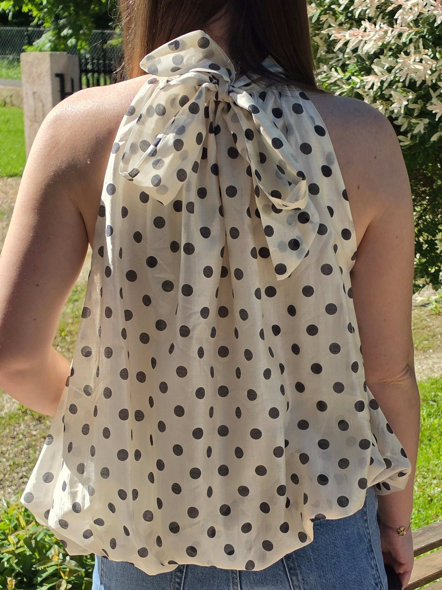 Top ballon à pois - Violette concept store