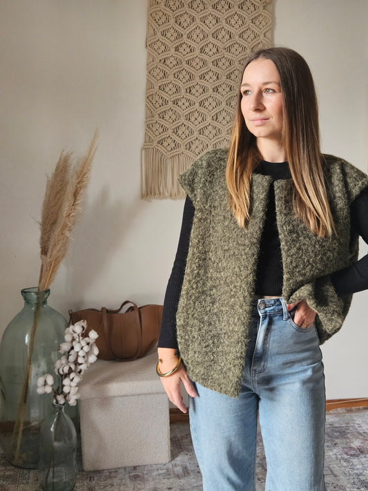 Veste sans manche kaki