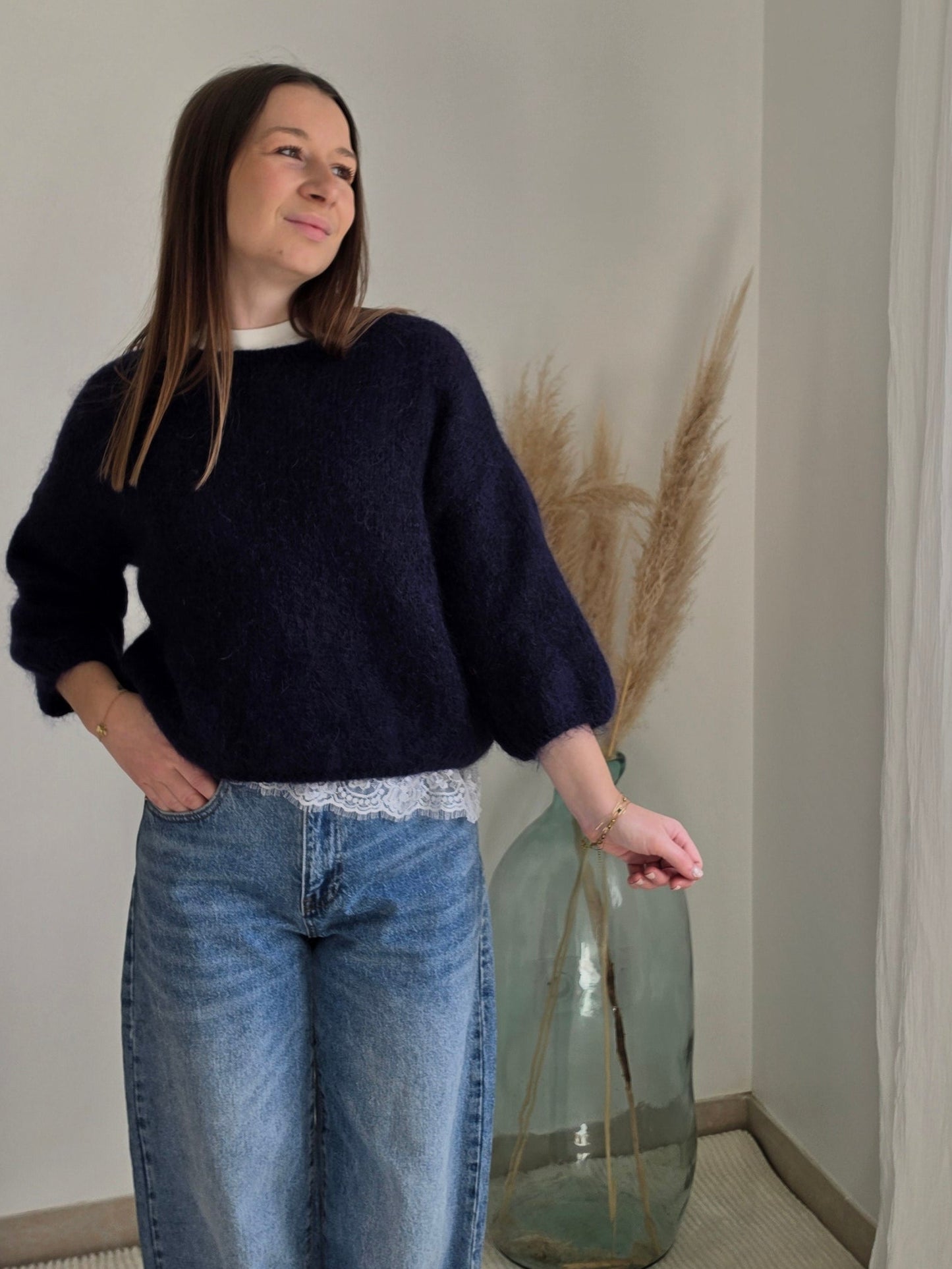 Pull bleu marine - Violette concept store