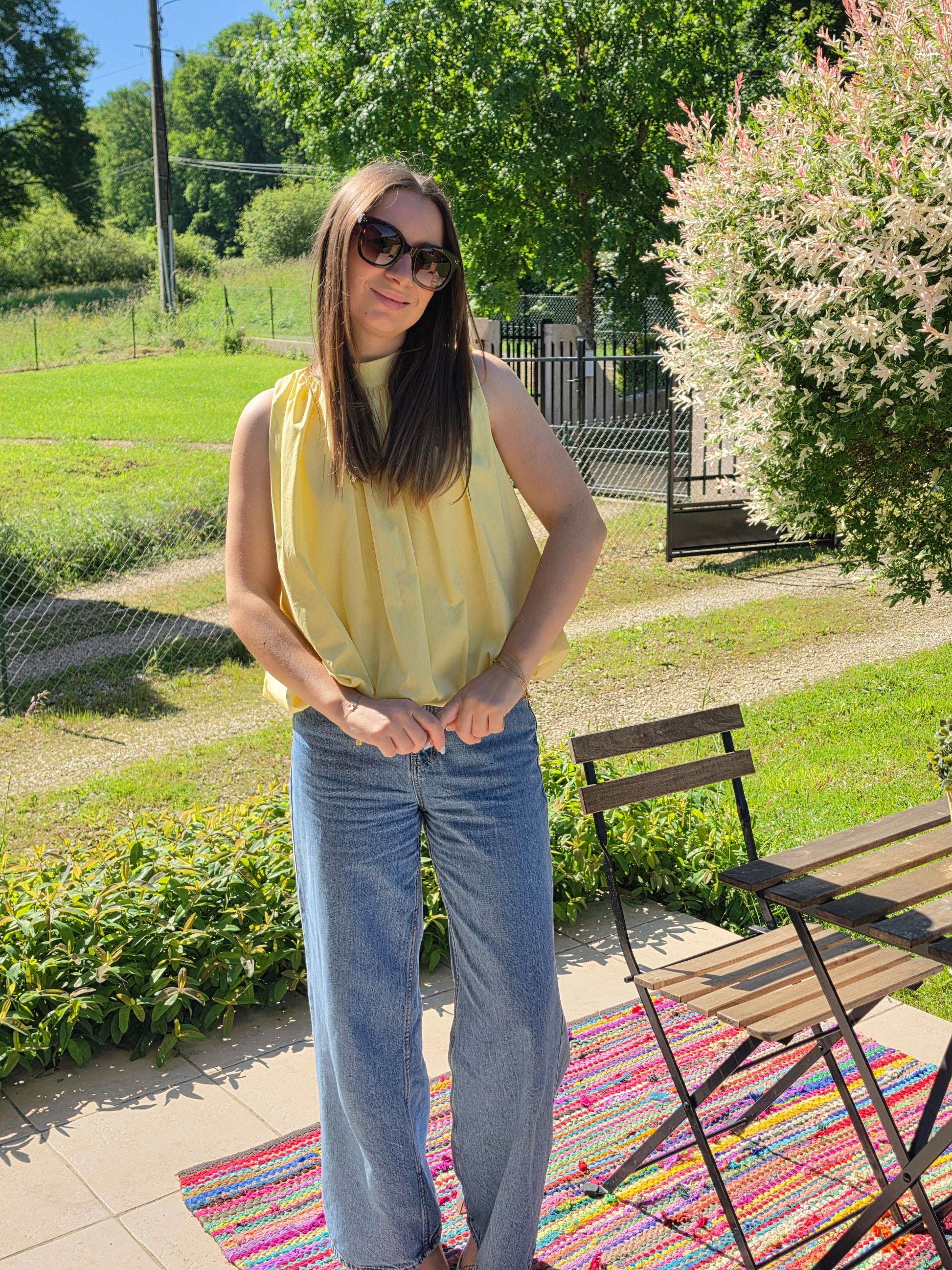 Top ballon jaune - Violette concept store