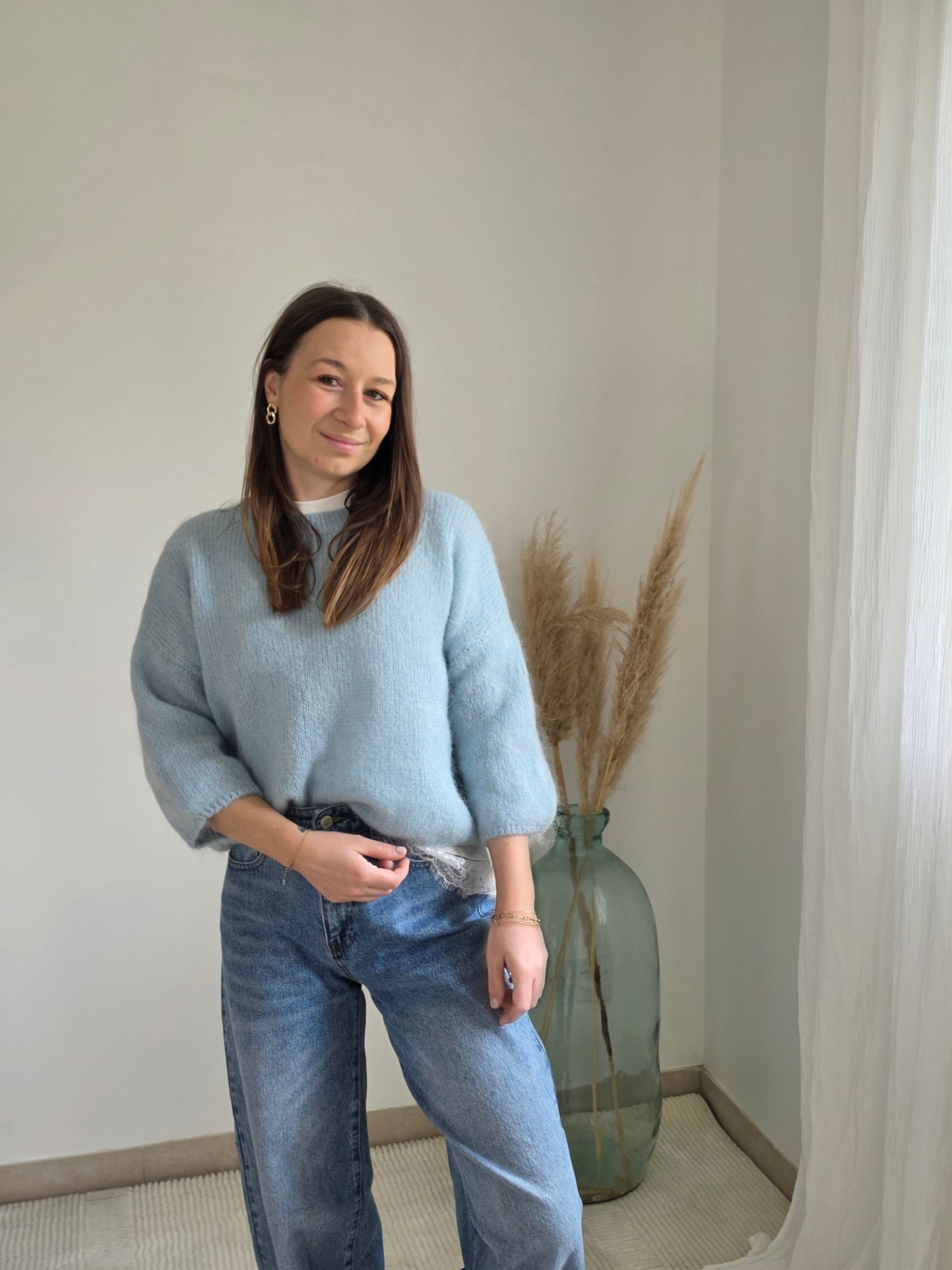 Pull bleu ciel - Violette concept store