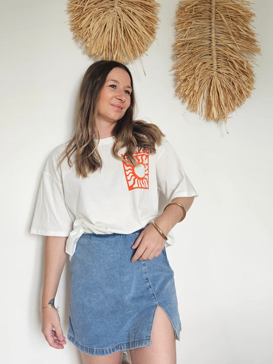Jupe-short en jeans