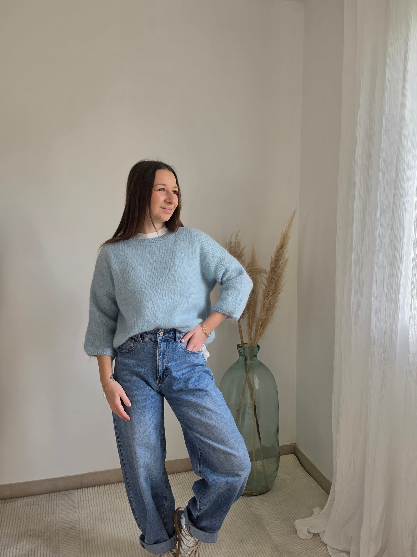 Pull bleu ciel - Violette concept store