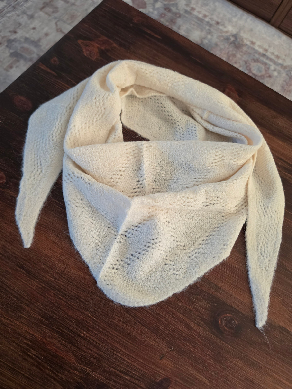 Foulard maille - cœur