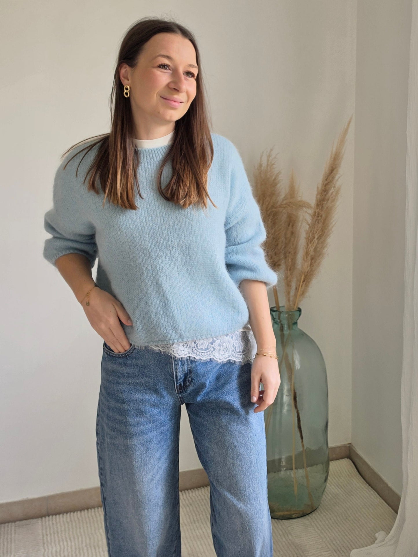 Pull bleu ciel - Violette concept store