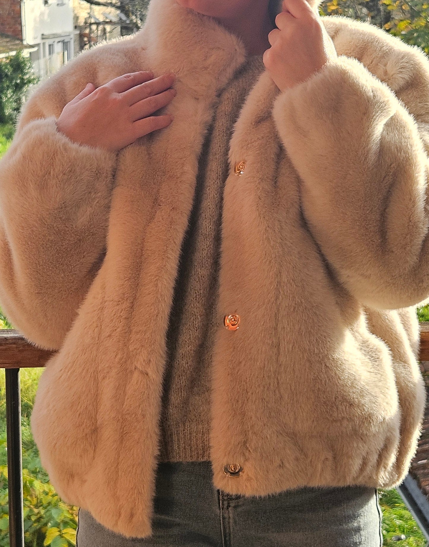 Veste fausse fourrure - Violette concept store