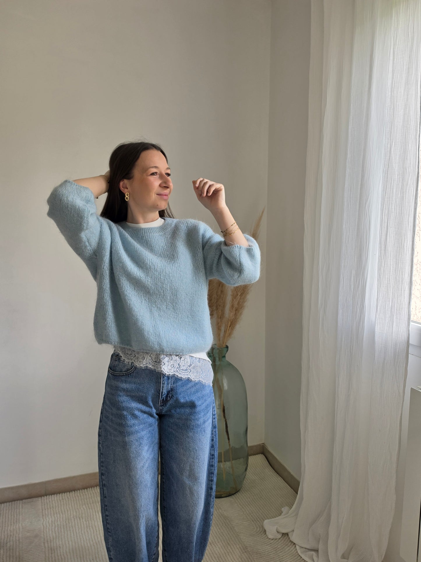 Pull bleu ciel - Violette concept store