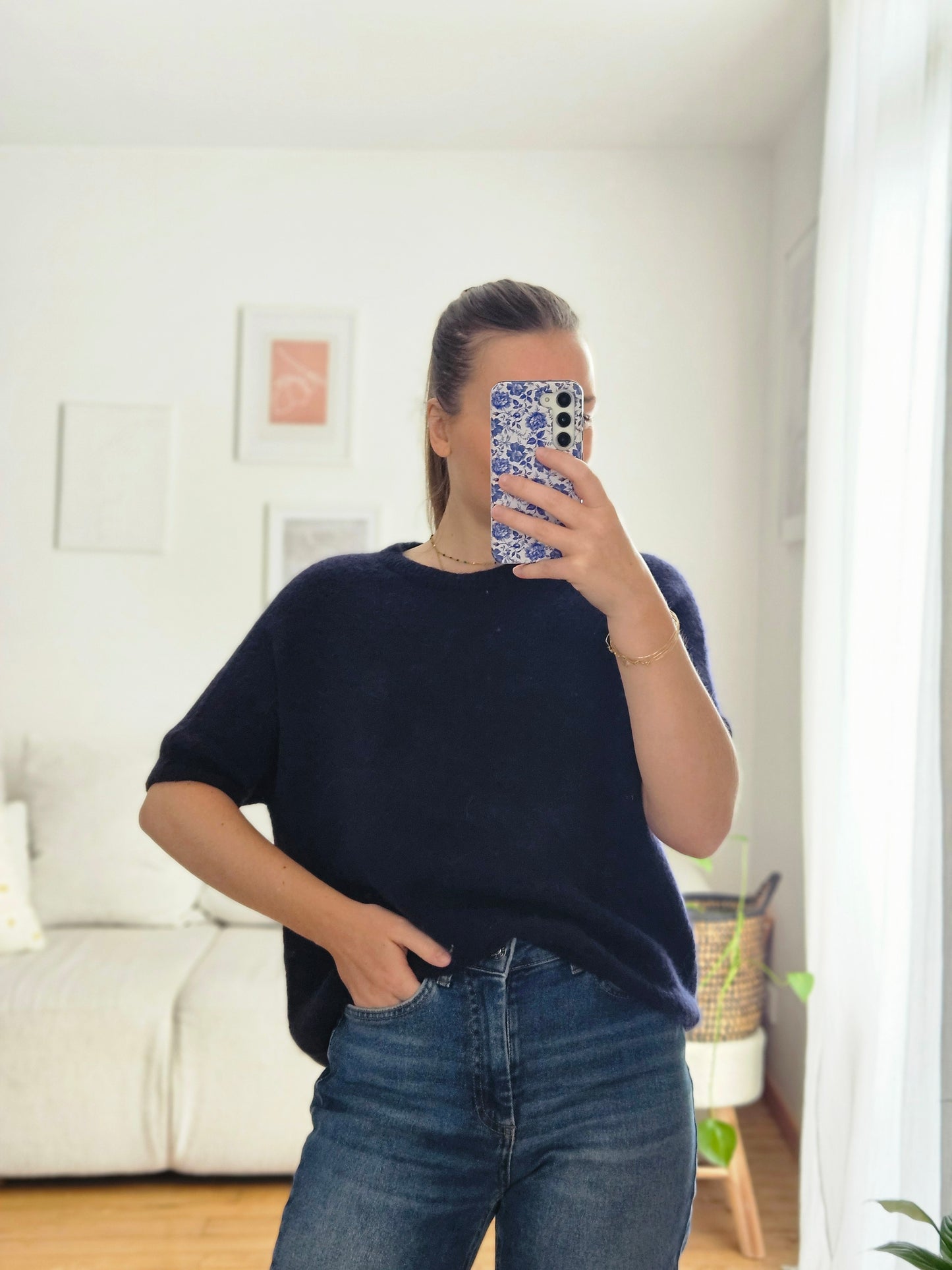 Pull bleu marine