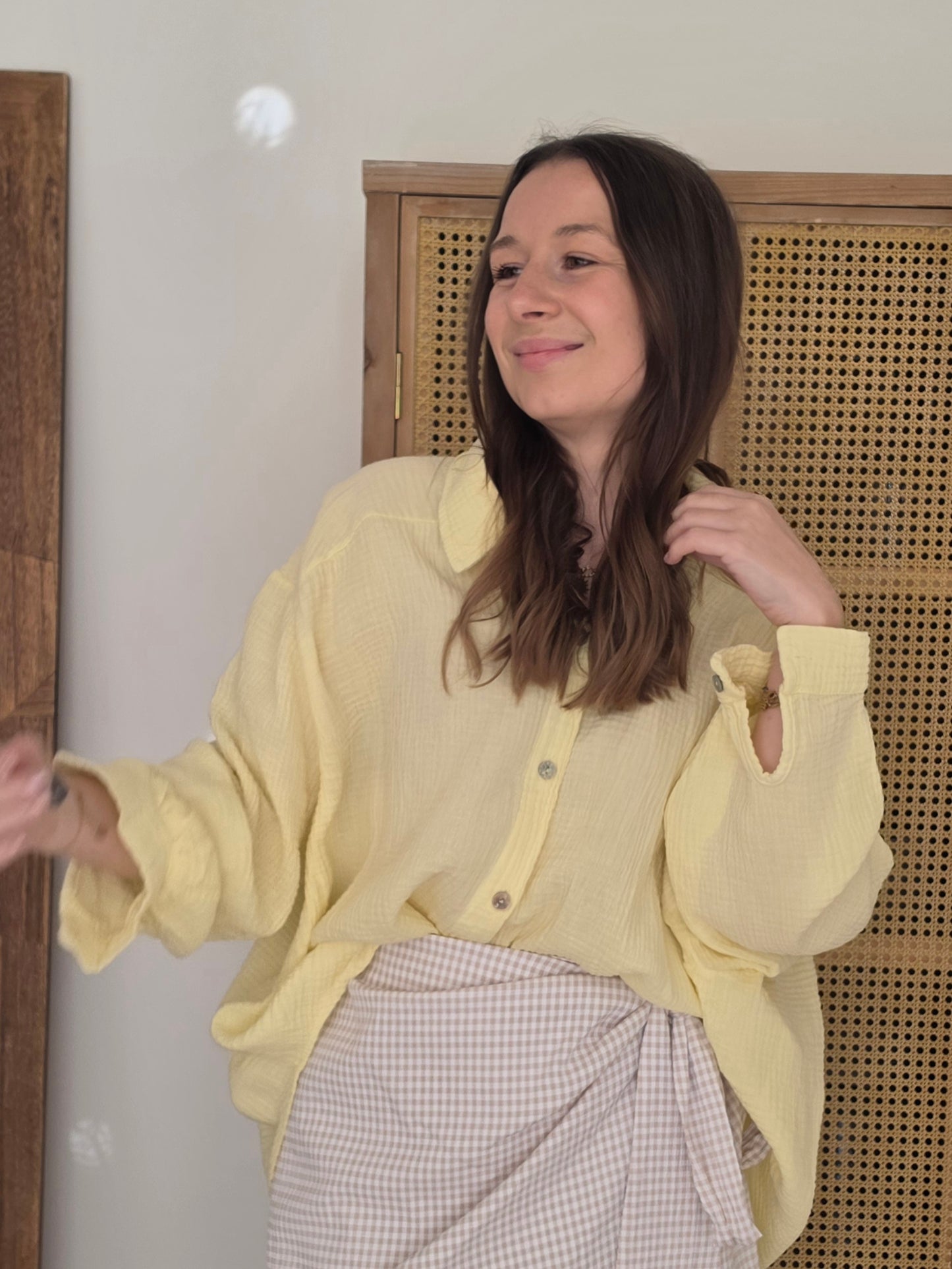 Chemise Gaze de Coton - Jaune - Violette concept store