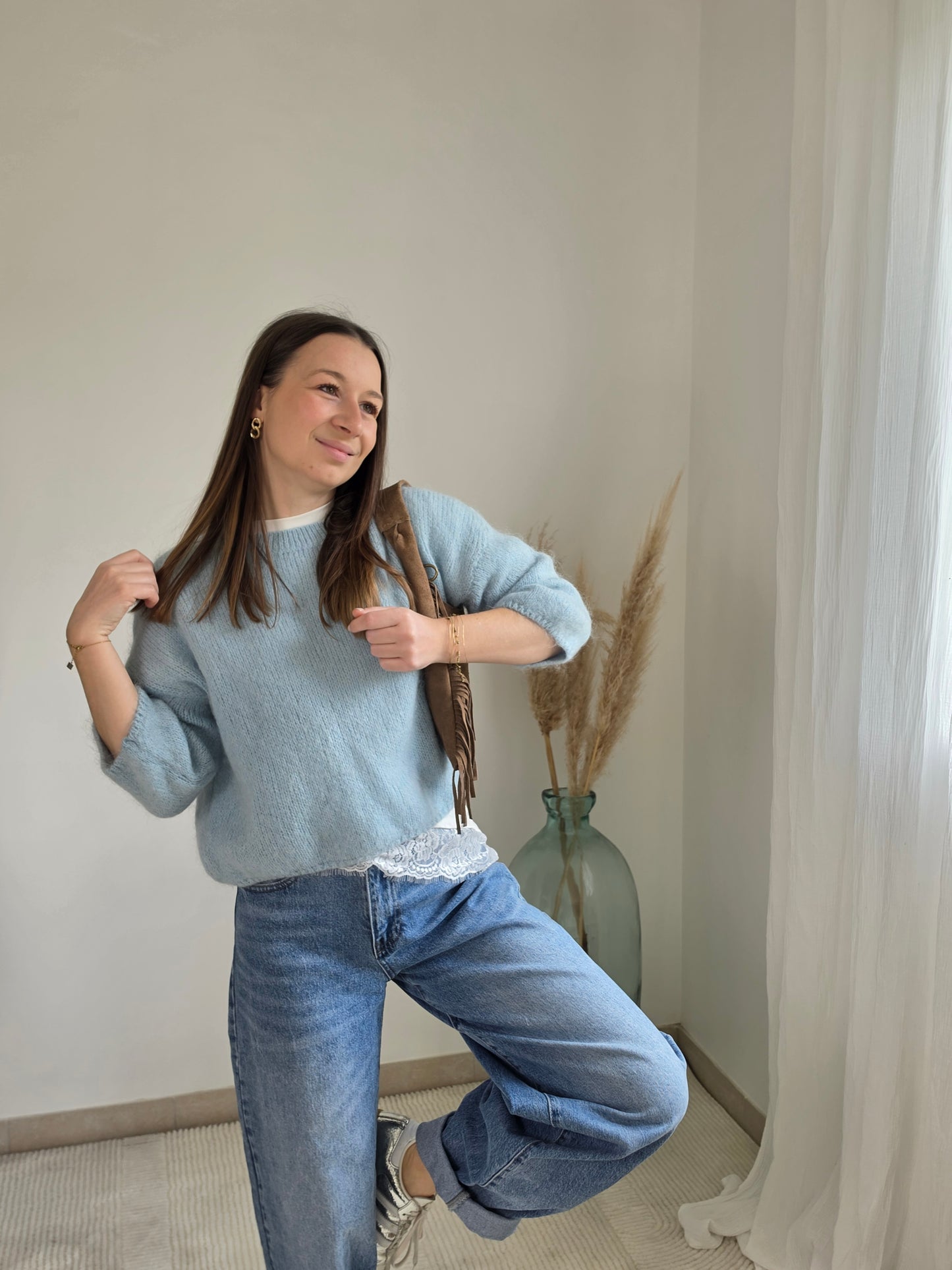 Pull bleu ciel - Violette concept store