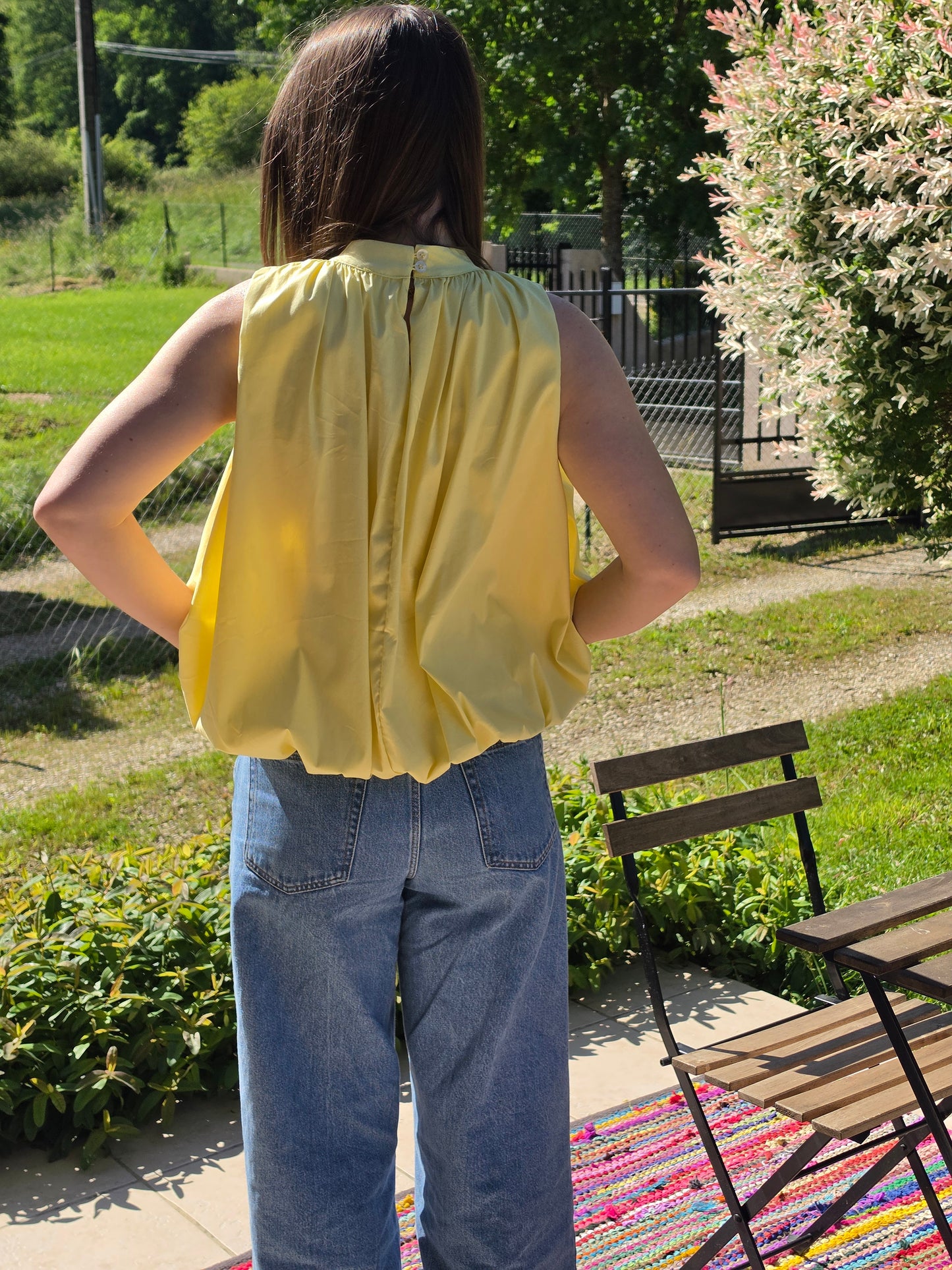 Top ballon jaune - Violette concept store
