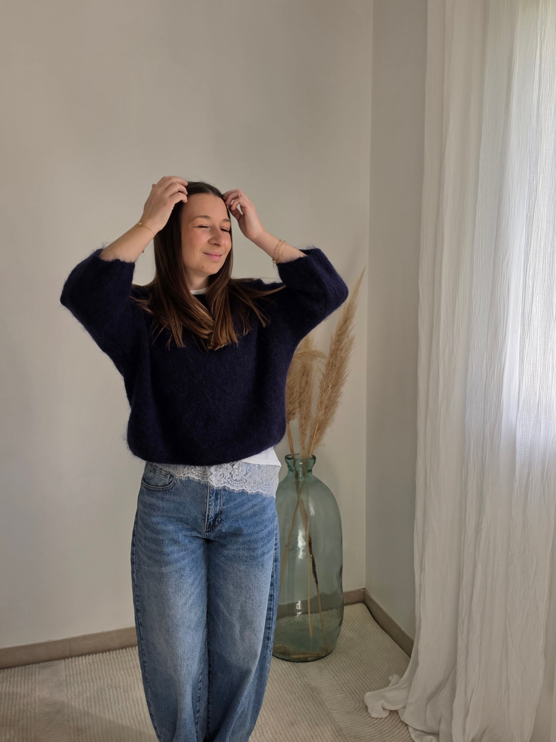 Pull bleu marine - Violette concept store